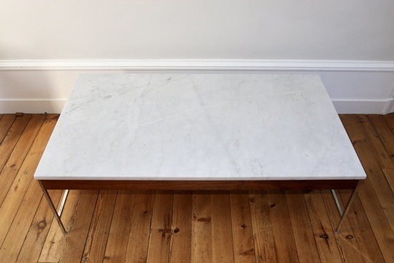 Image 1 of Georges Nelson Marmer en Rozenhout Design Salontafel 1970