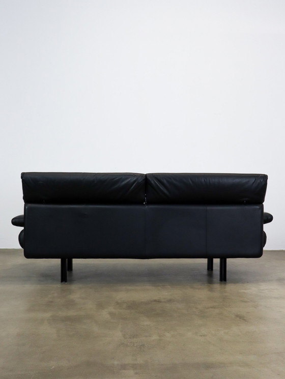 Image 1 of Zwarte Leren Alanda Sofa B&B Italia