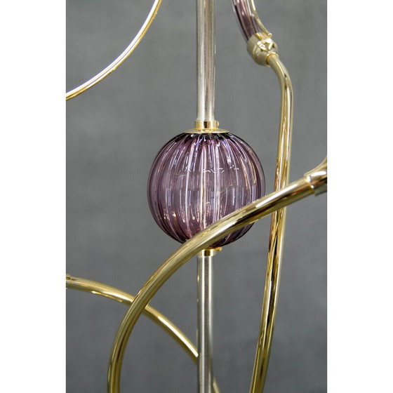 Image 1 of Vintage vloerlamp in Murano glas Tiffany, Italië 1980