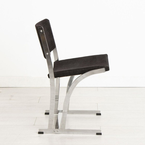 Image 1 of Set van 4 vintage chromen stoelen van Richard Young, jaren 1970