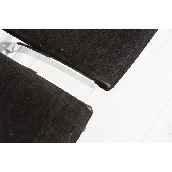 Image 1 of Set van 4 vintage chromen stoelen van Richard Young, jaren 1970