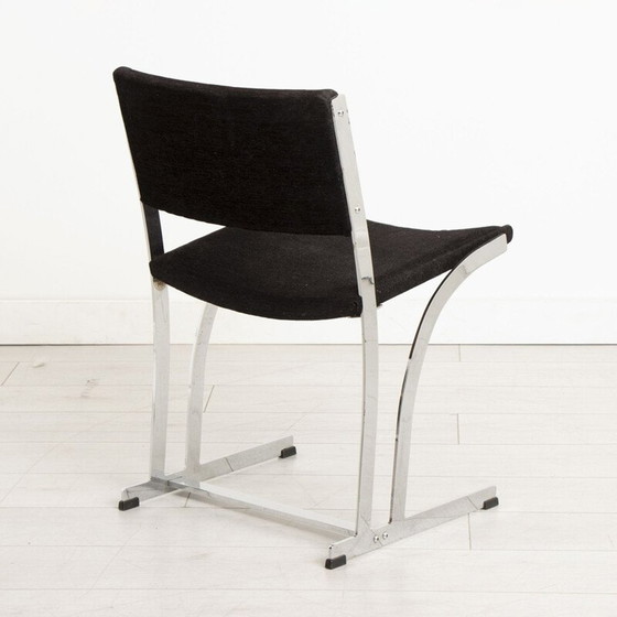Image 1 of Set van 4 vintage chromen stoelen van Richard Young, jaren 1970