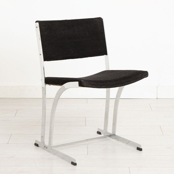 Image 1 of Set van 4 vintage chromen stoelen van Richard Young, jaren 1970