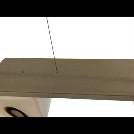 Image 1 of Vintage verstelbare hanglamp van Murano glas, verchroomd metaal en staal voor The Luce, Italië jaren 1990