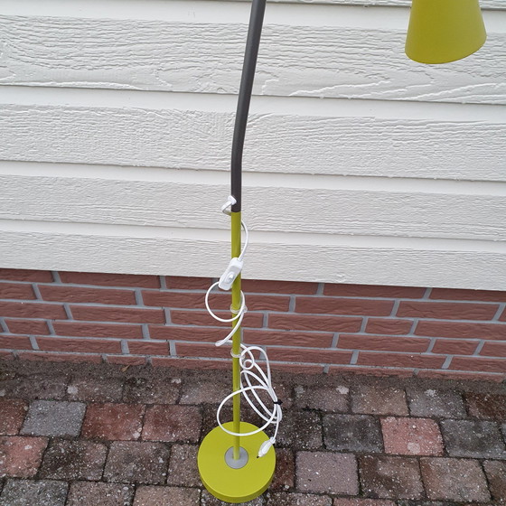 Image 1 of Vintage - Vloerlamp - Lime Groen - Ikea Hagberg - Staande Lamp.