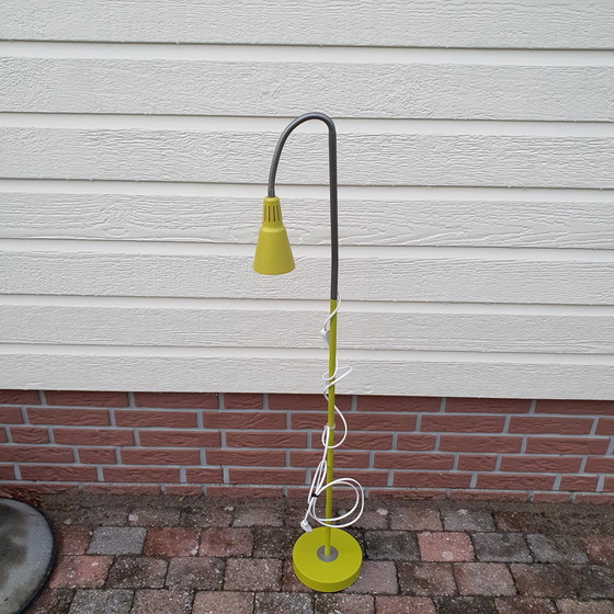 Image 1 of Vintage - Vloerlamp - Lime Groen - Ikea Hagberg - Staande Lamp.