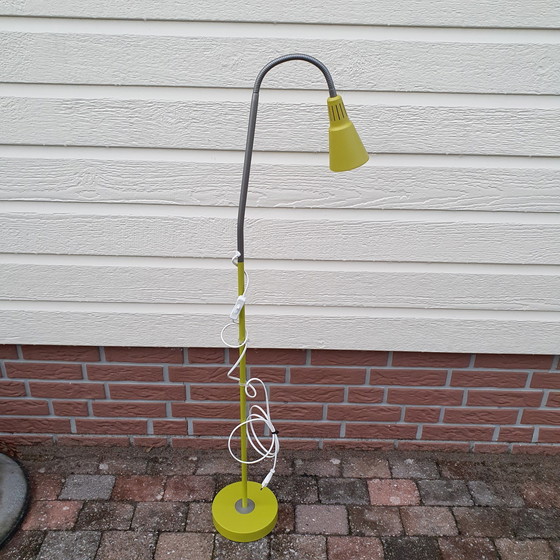 Image 1 of Vintage - Vloerlamp - Lime Groen - Ikea Hagberg - Staande Lamp.