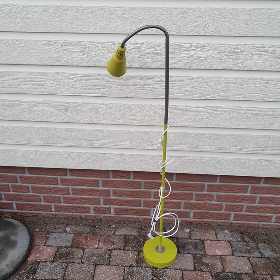 Image 1 of Vintage - Vloerlamp - Lime Groen - Ikea Hagberg - Staande Lamp.