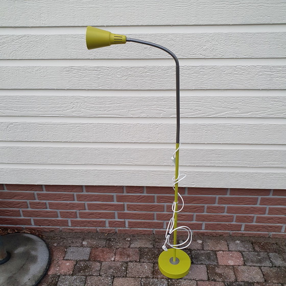 Image 1 of Vintage - Vloerlamp - Lime Groen - Ikea Hagberg - Staande Lamp.