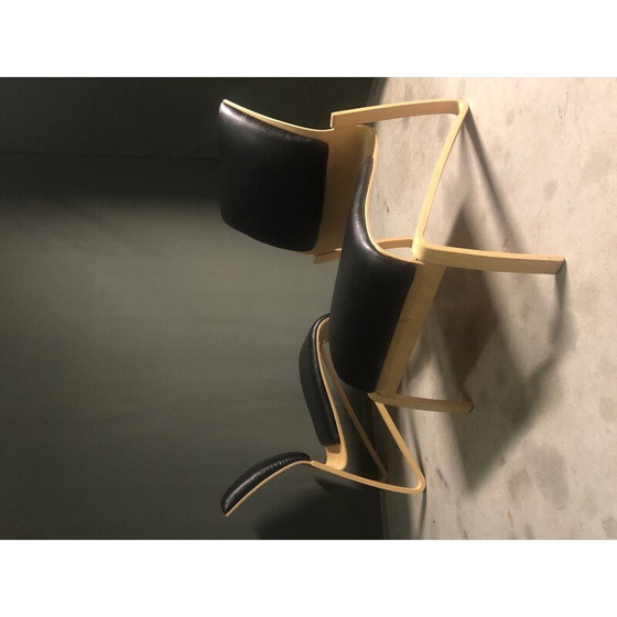 Image 1 of Paar vintage berkenmultiplex fauteuils van Nadin door Hans Peter Weidmann voor Artek, 1990