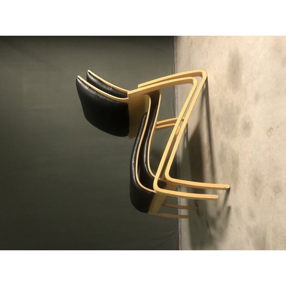 Image 1 of Paar vintage berkenmultiplex fauteuils van Nadin door Hans Peter Weidmann voor Artek, 1990
