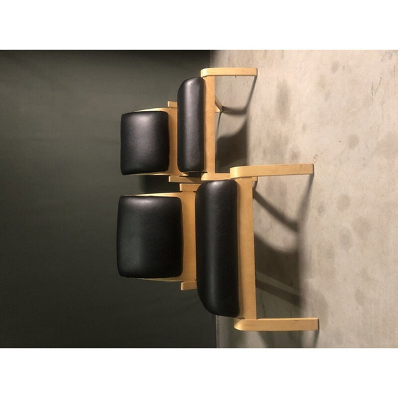 Image 1 of Paar vintage berkenmultiplex fauteuils van Nadin door Hans Peter Weidmann voor Artek, 1990