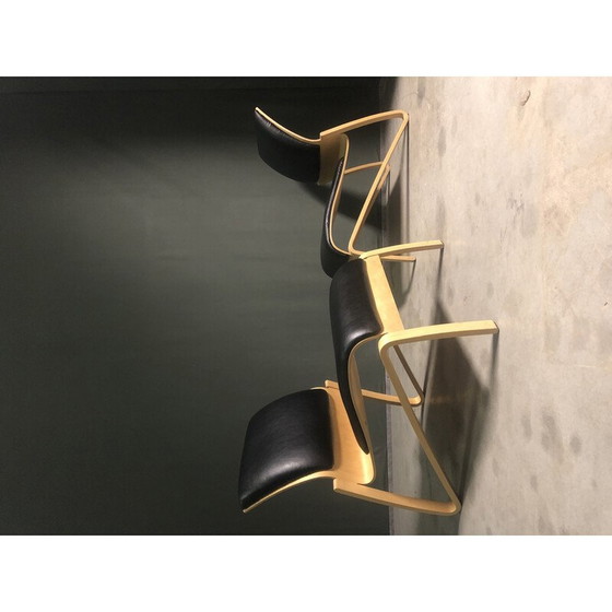 Image 1 of Paar vintage berkenmultiplex fauteuils van Nadin door Hans Peter Weidmann voor Artek, 1990