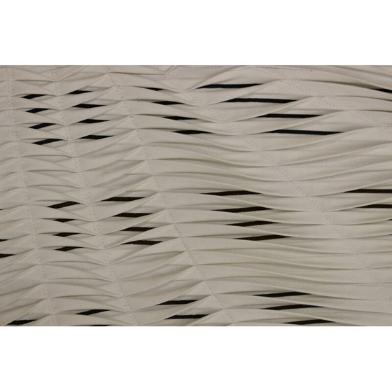 Image 1 of Eigentijds vintage textuurschilderij met golfeffect