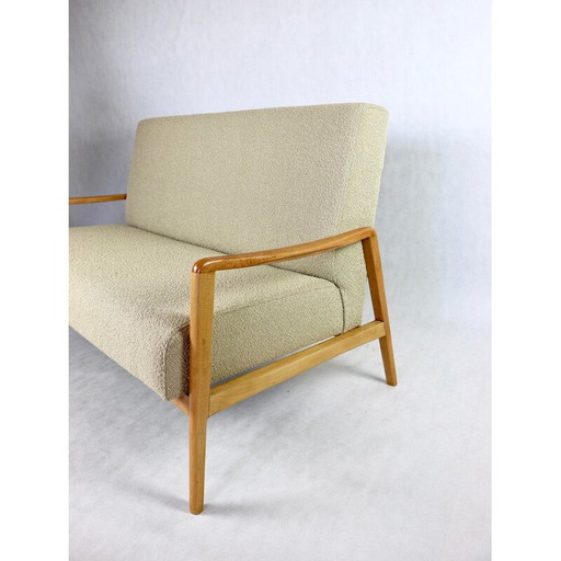 Vintage beige lusbank, 1970