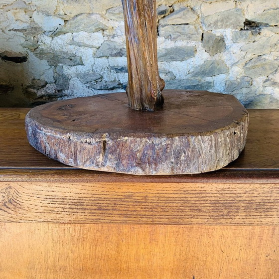 Image 1 of Vintage handgemaakte brutalistische vloerlamp