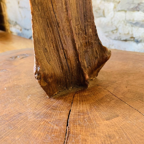 Image 1 of Vintage handgemaakte brutalistische vloerlamp