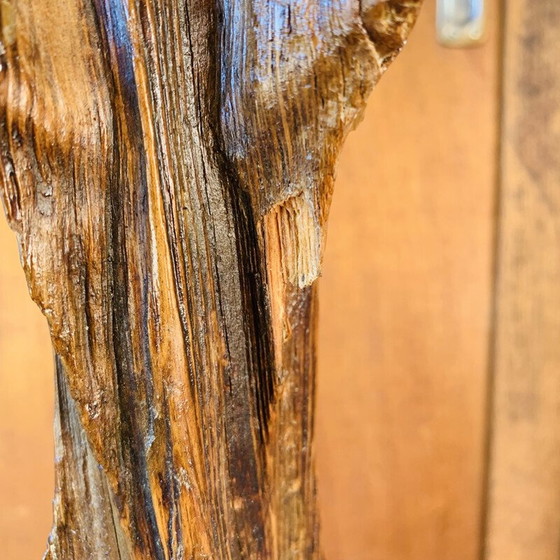 Image 1 of Vintage handgemaakte brutalistische vloerlamp