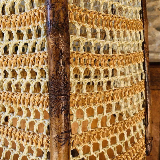 Image 1 of Vintage handgemaakte brutalistische vloerlamp