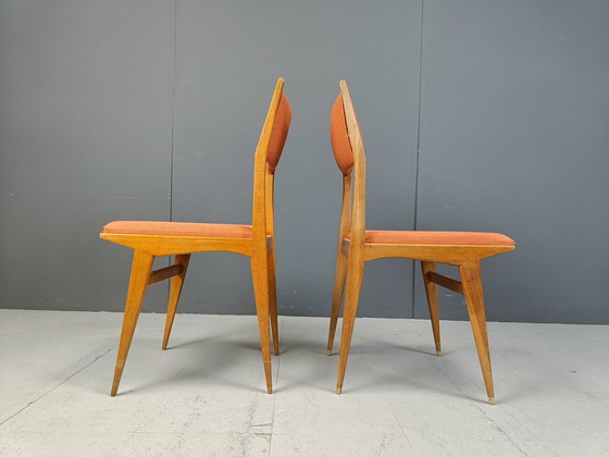 Image 1 of Mid Century Italiaanse eetkamerstoelen, 1950S