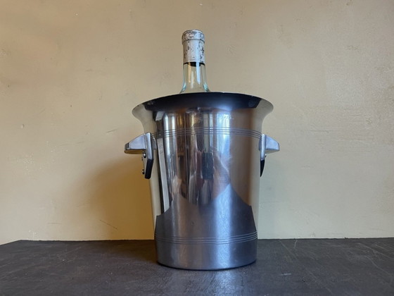 Image 1 of Champagnekoeler Wijnkoeler Vintage Aluminium Besserat De Bellefon