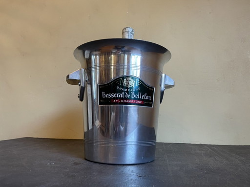 Champagnekoeler Wijnkoeler Vintage Aluminium Besserat De Bellefon