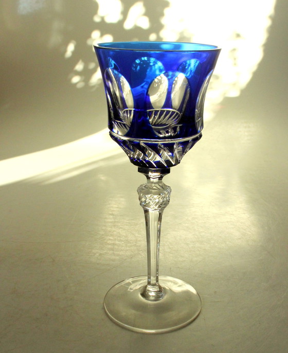 Image 1 of 3 Roemer wijnglazen Nachtmann loodkristal geflatteerd glas - Vintage