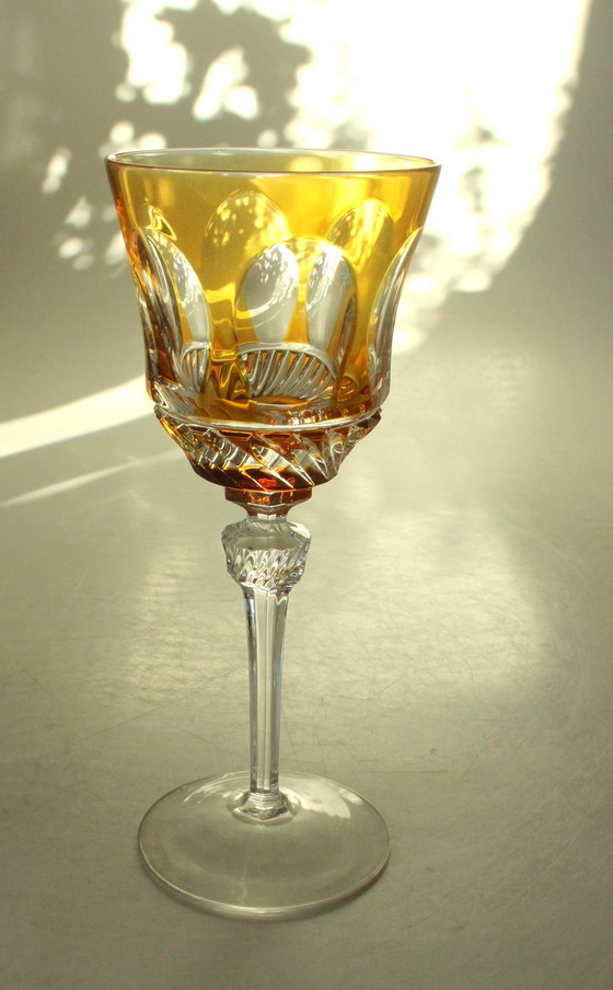 Image 1 of 3 Roemer wijnglazen Nachtmann loodkristal geflatteerd glas - Vintage