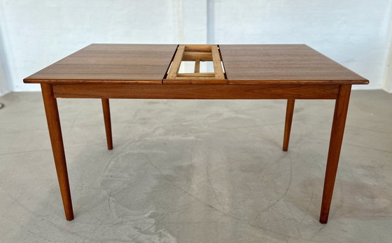 Image 1 of Deense Teak Midcentury Eettafel van Ar Møbler.