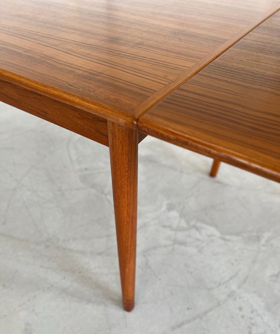 Image 1 of Deense Teak Midcentury Eettafel van Ar Møbler.