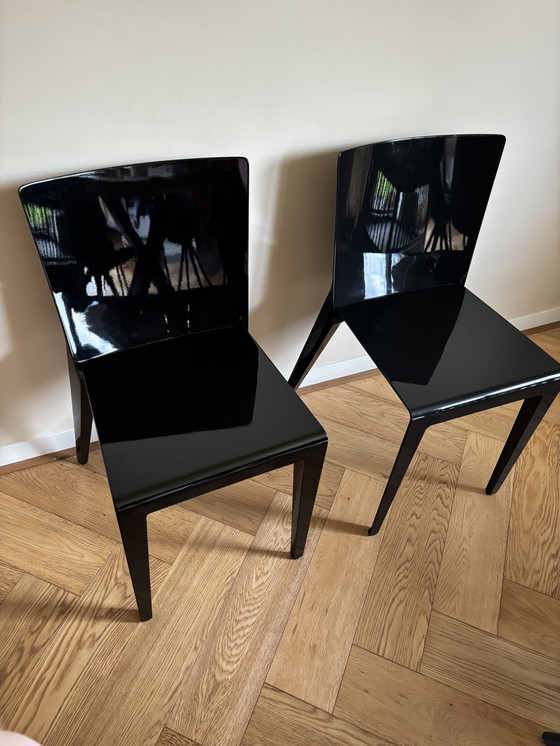 Image 1 of 8X Molteni & C Alfa Stoelen Hannes Wettstein