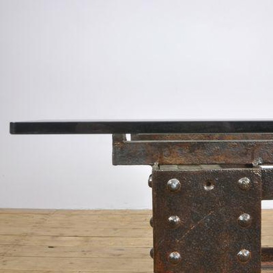 Image 1 of Gietijzeren salontafel