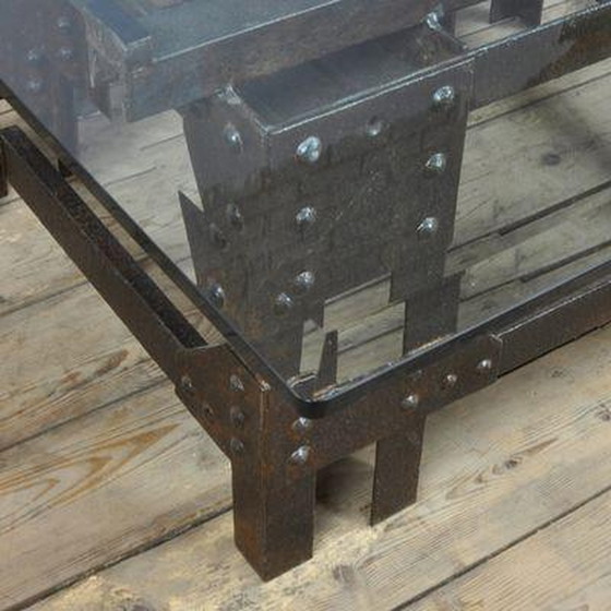 Image 1 of Gietijzeren salontafel