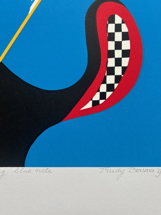 Image 1 of Zeefdruk Trudy Bersma - The Swinging Blue Note