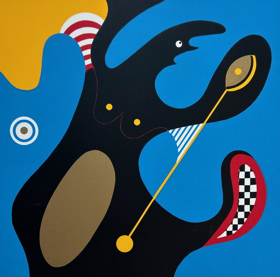 Image 1 of Zeefdruk Trudy Bersma - The Swinging Blue Note