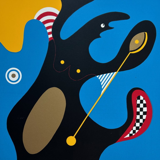 Image 1 of Zeefdruk Trudy Bersma - The Swinging Blue Note