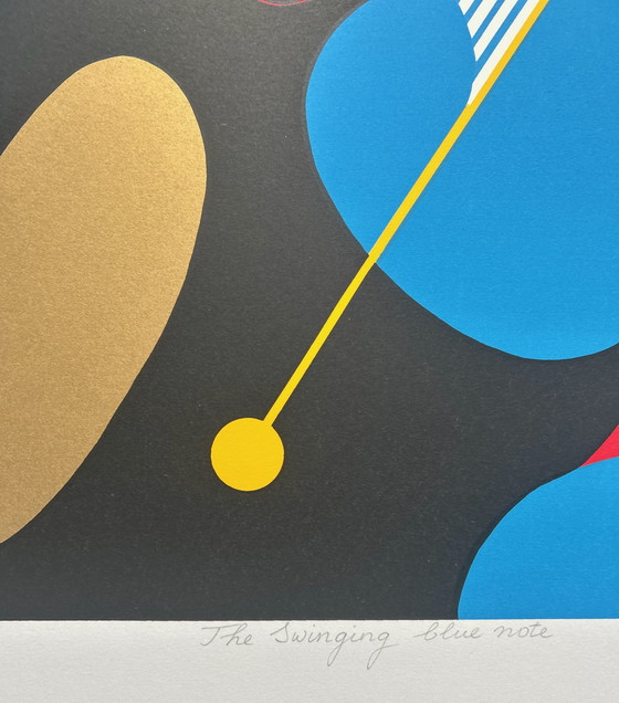 Image 1 of Zeefdruk Trudy Bersma - The Swinging Blue Note