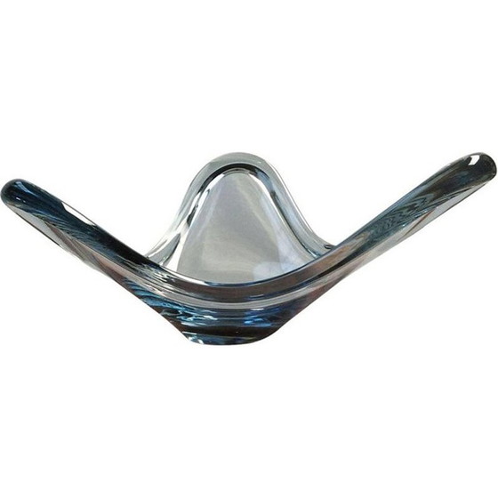 Image 1 of Vintage glazen schaal van Per Lütken voor Holmegaard, Denemarken 1960