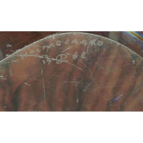 Image 1 of Vintage glazen schaal van Per Lütken voor Holmegaard, Denemarken 1960