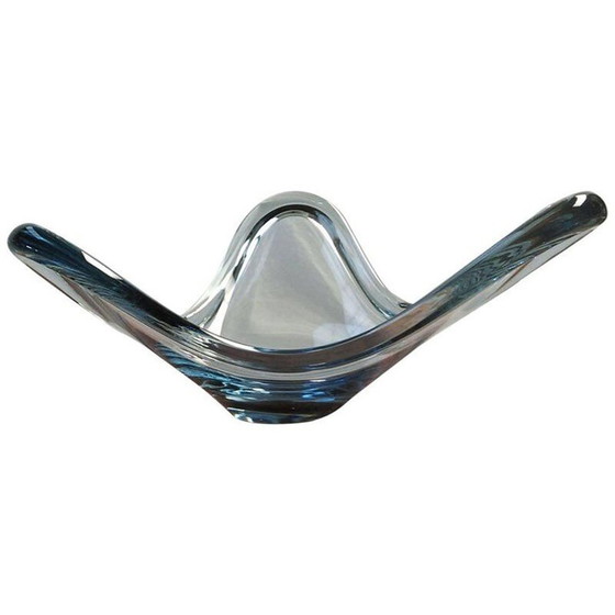 Image 1 of Vintage glazen schaal van Per Lütken voor Holmegaard, Denemarken 1960