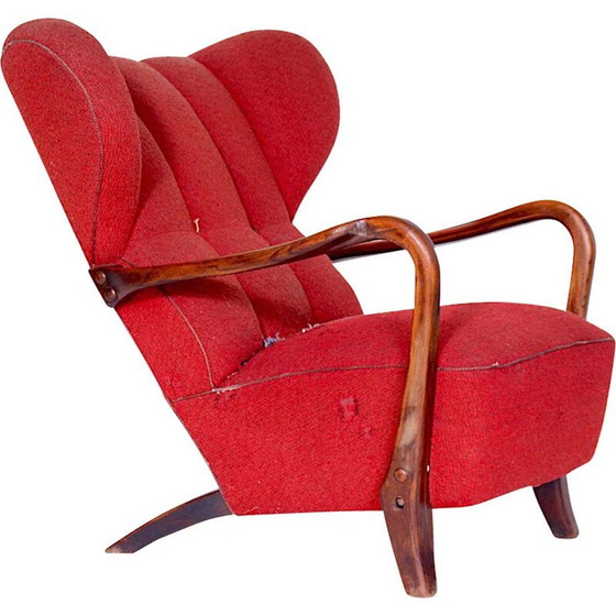 Image 1 of Vintage Tsjechoslowaakse fauteuil in hout,1920