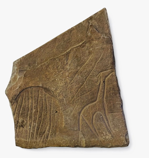 Uiterst Zeldzame Neolithische Rotsgravure 5000/10000 BC / Museumstuk