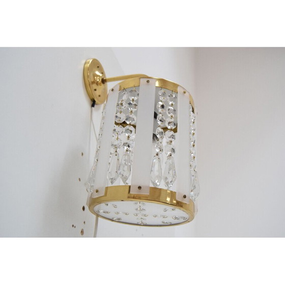 Image 1 of Vintage wandlamp van Jablonecke Sklarny Novy Bydzov 1970