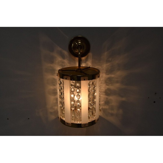 Image 1 of Vintage wandlamp van Jablonecke Sklarny Novy Bydzov 1970