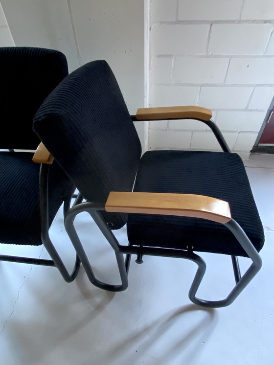 Image 1 of 2x Vintage Fauteuils Buisstoelen ‘Olifanten’