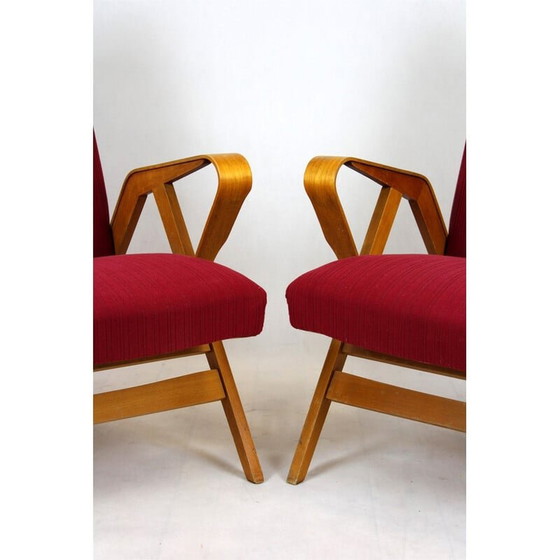 Image 1 of Paar Mid Century fauteuils voor Tatra, Tsjecho-Slowakije 1960