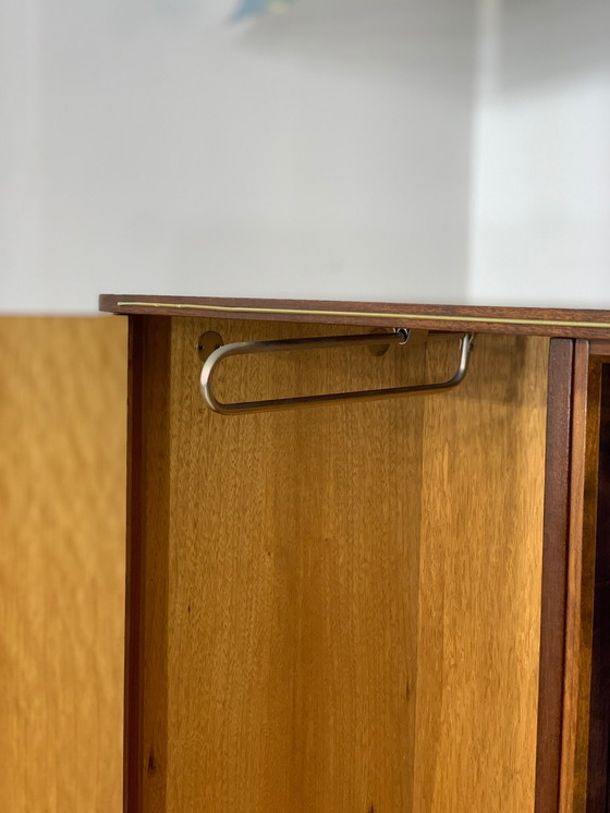 Image 1 of Mid Century hoge kast woonkamer buffet vintage