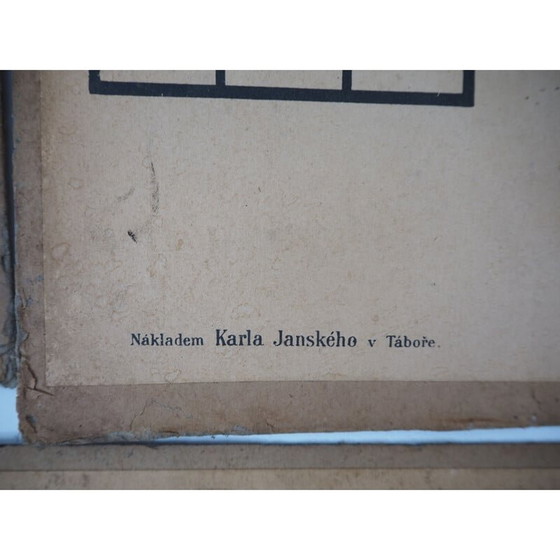 Image 1 of Set van 9 vintage onderwijsposters van Litography A. Haase, Praag 1900