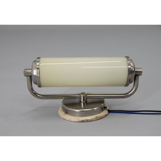 Vintage bauhaus wandlamp van vernikkeld metaal, 1930