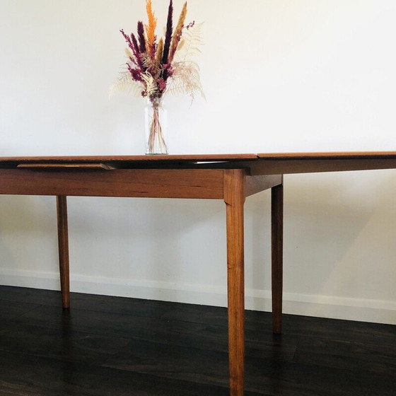 Image 1 of Vintage uitschuifbare eettafel met laden van Niels O. Moller voor A.B.J. Mobelfabrik 1960